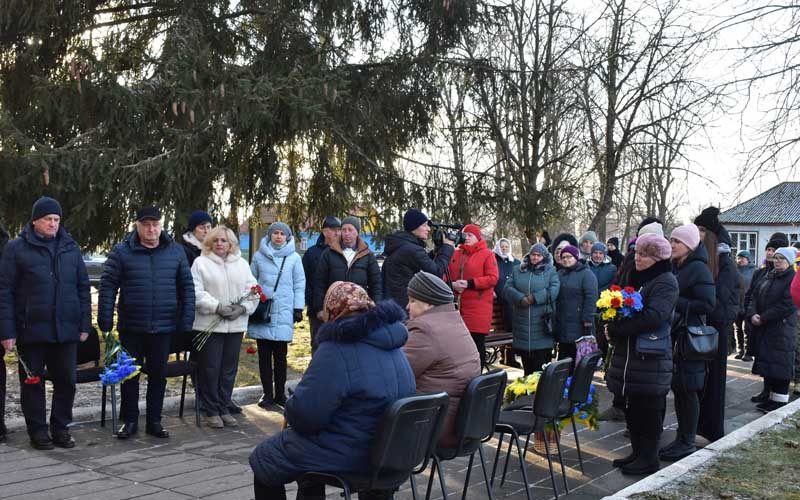 У селі Коростенського району відкрили меморіальну дошку на честь ще одного загиблого захисника України