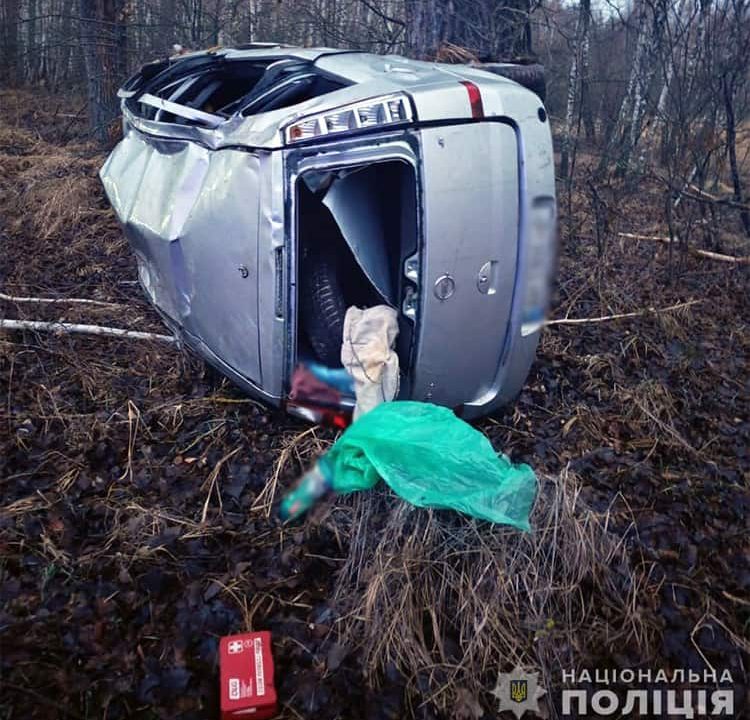 На Коростенщині Opel злетів із дороги, а водій випав із салону автівки: що відомо про ДТП