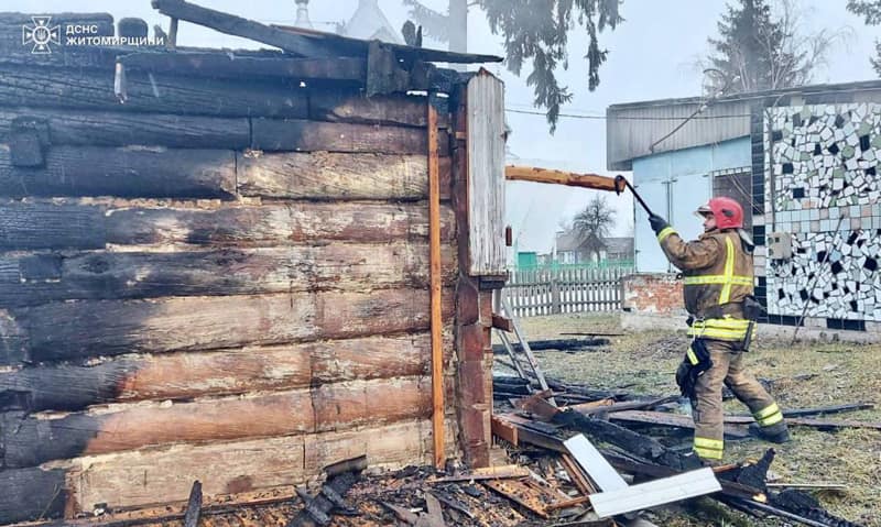 У селі Лугинської громади горів магазин