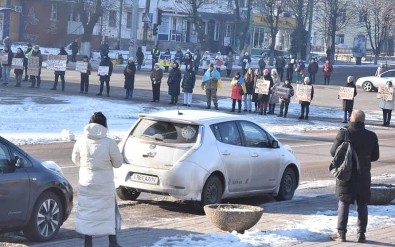 Як у Коростені відзначили третю річницю повномасштабної війни