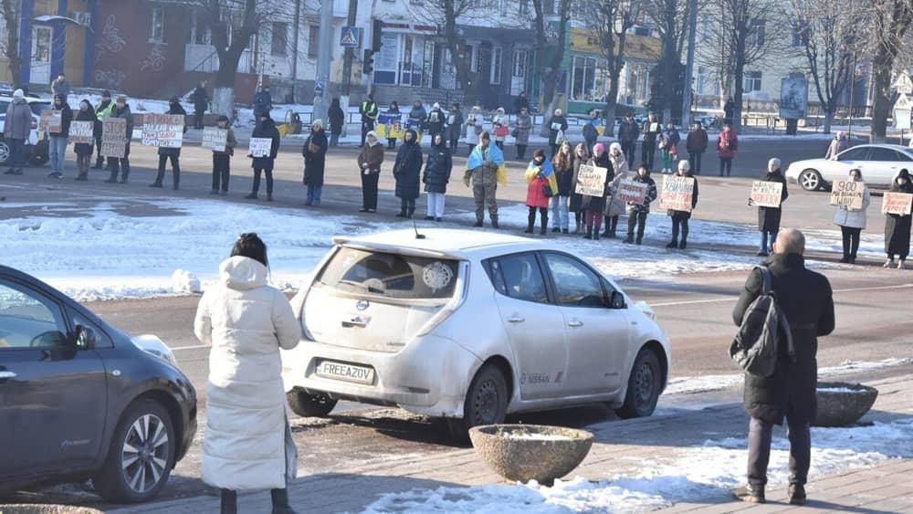 Як у Коростені відзначили третю річницю повномасштабної війни