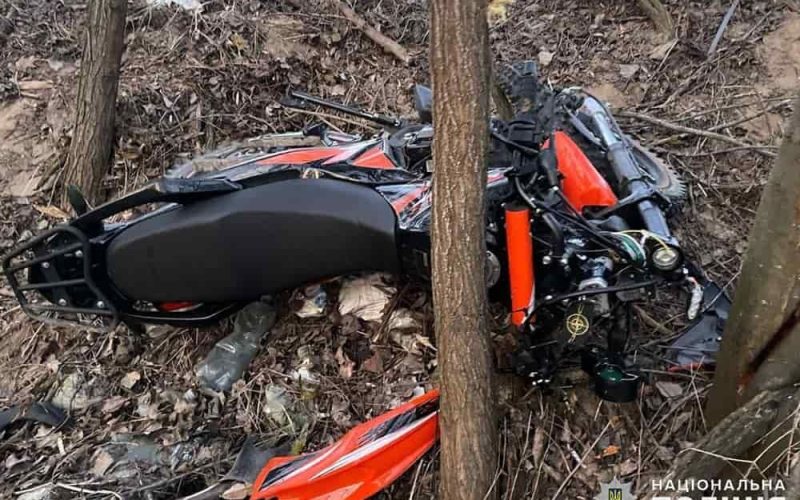 На автодорозі в Житомирській області 15-річний мотоцикліст врізався в дерево та загинув