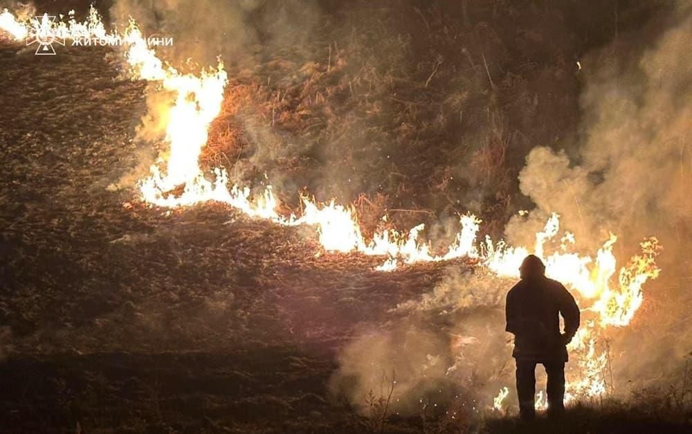 Вогнеборці щодня гасять понад 100 пожеж в екосистемах Житомирщини