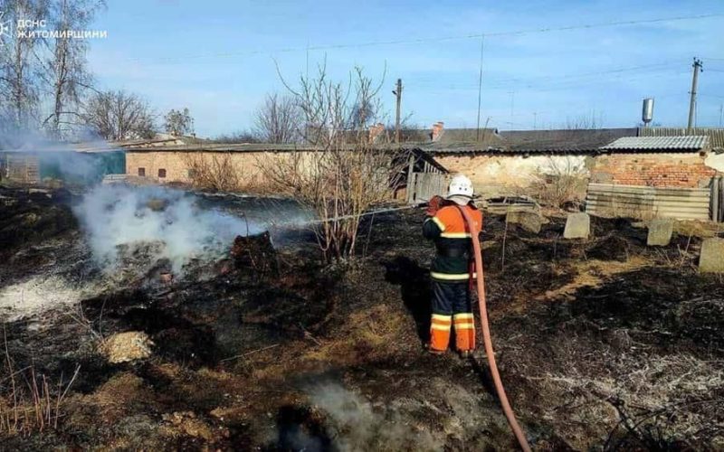 На Житомирщині протягом доби в екосистемі вигоріло 150 га