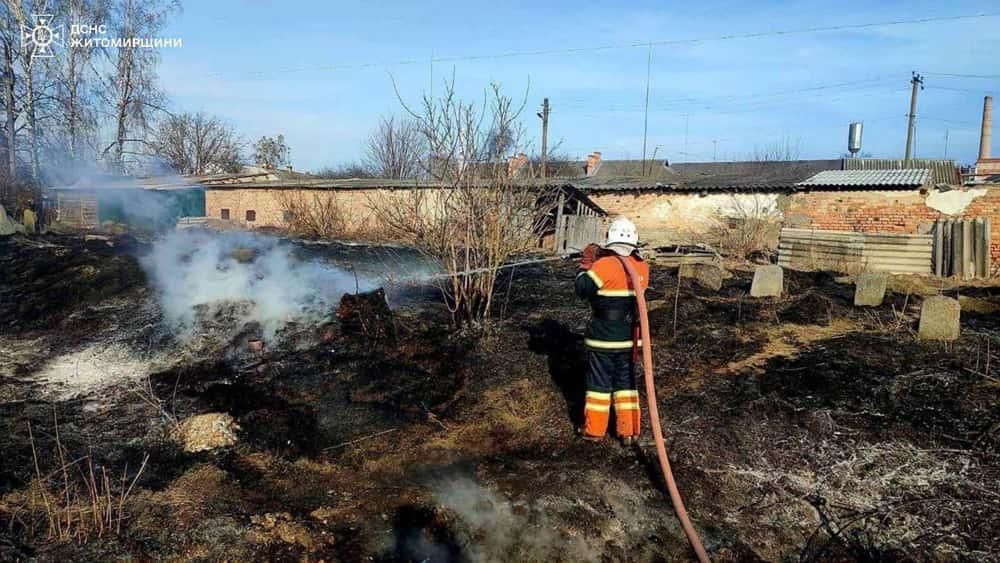 На Житомирщині протягом доби в екосистемі вигоріло 150 га