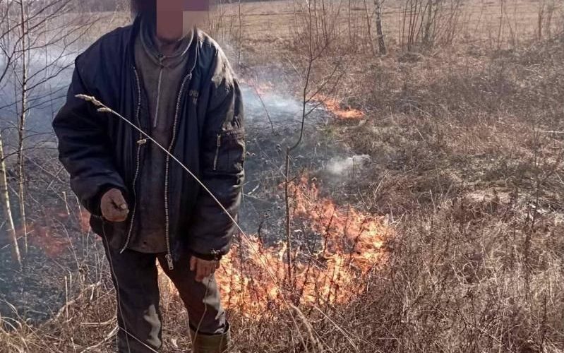 На території Олевської громади виявили палія через якого горів лісовий масив