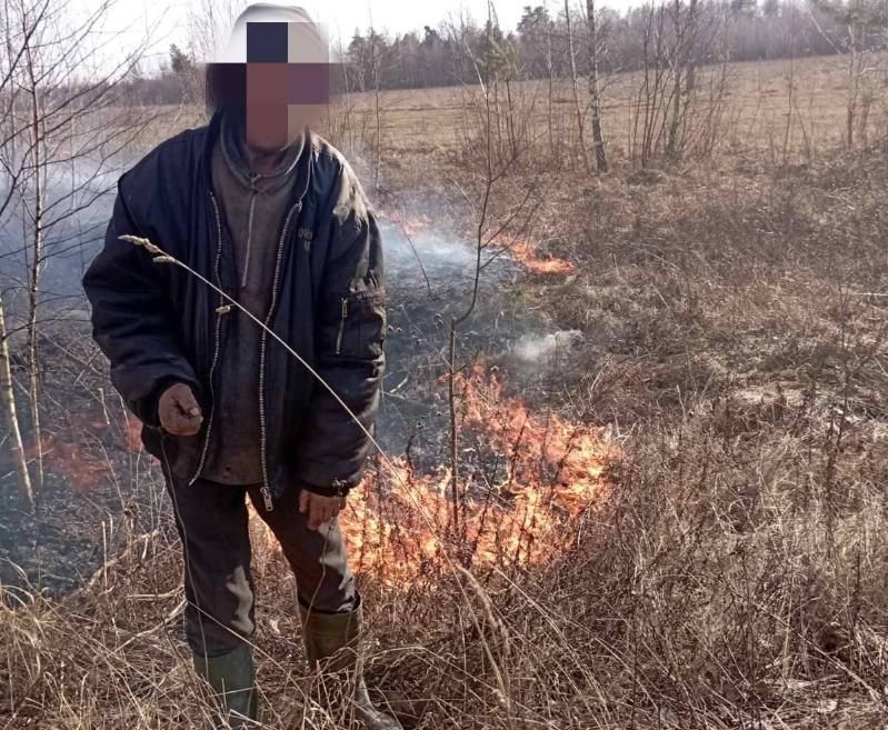На території Олевської громади виявили палія через якого горів лісовий масив