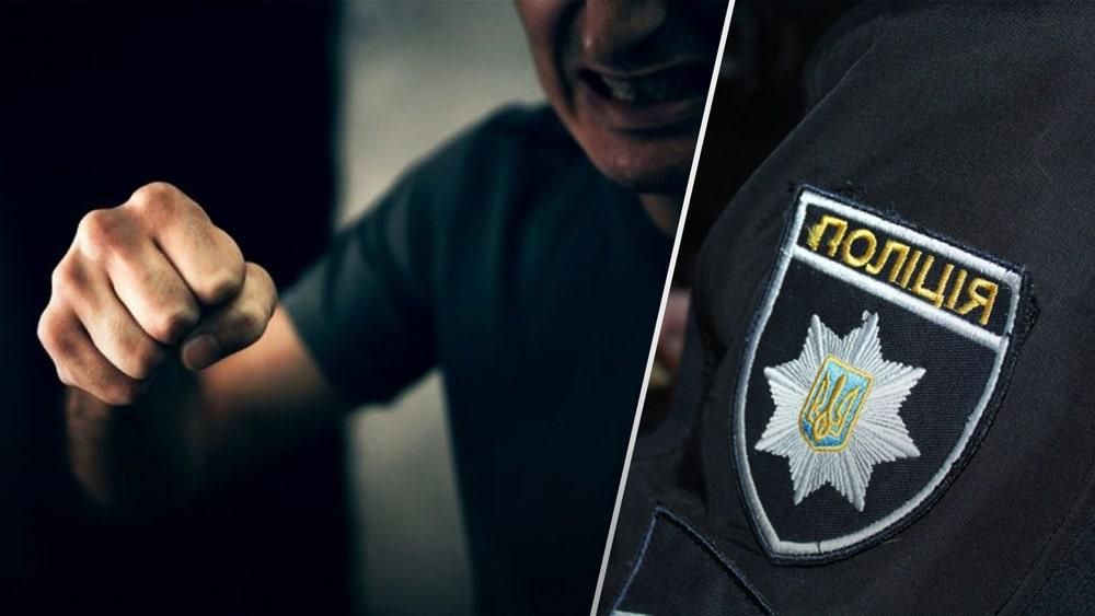 На Житомирщині 8 березня троє п’яних чоловіків побили поліцейських та пошкодили службову автівку