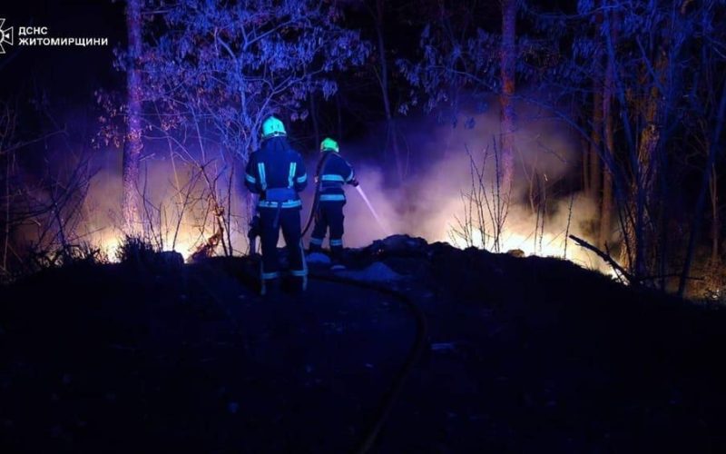 Поблизу одного з сіл Олевської громади рятувальники 4 дні ліквідовували займання торфу