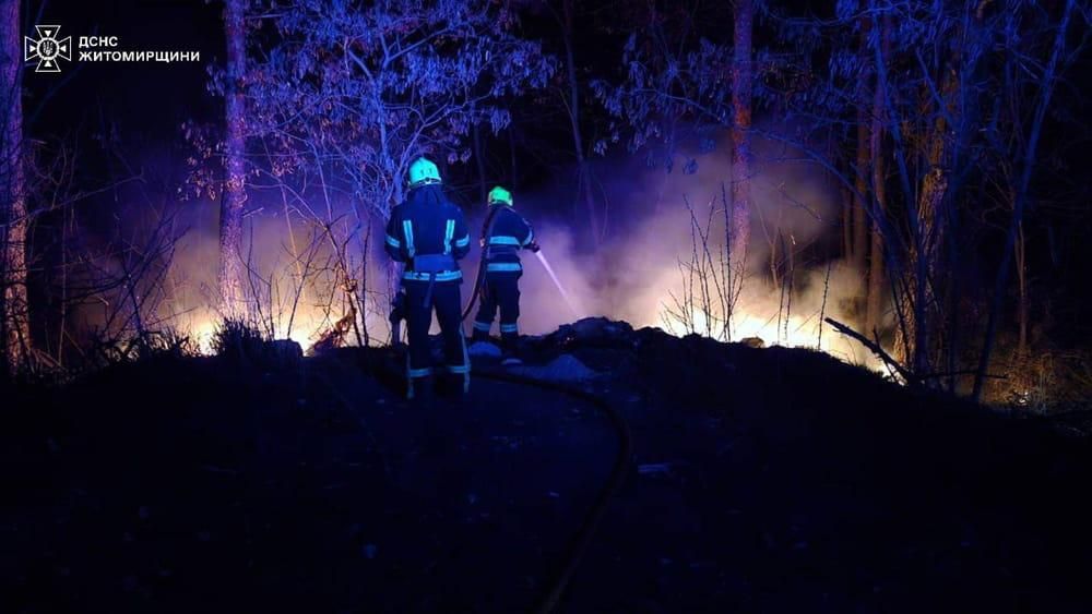 Поблизу одного з сіл Олевської громади рятувальники 4 дні ліквідовували займання торфу
