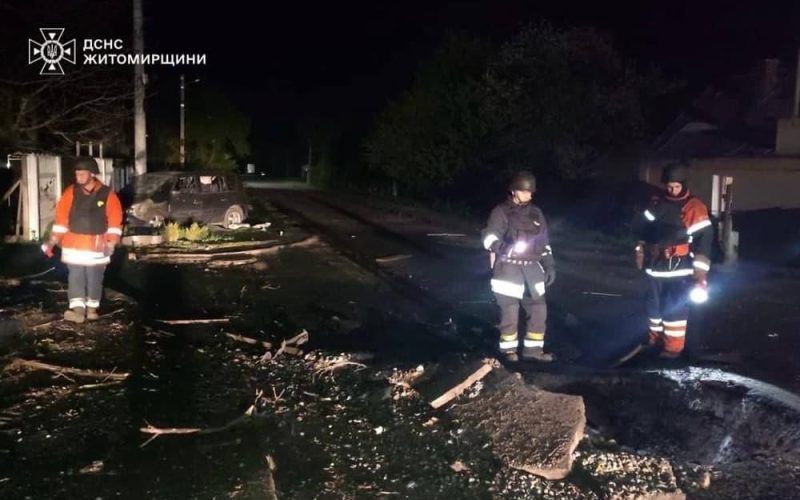 Житомирська область постраждала від атаки рф: поранені поліцейські та одна людина госпіталізована