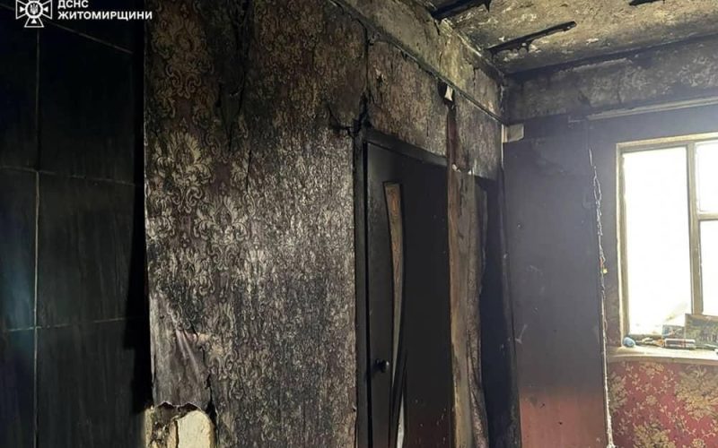 У селі на Овруччині горів приватний будинок
