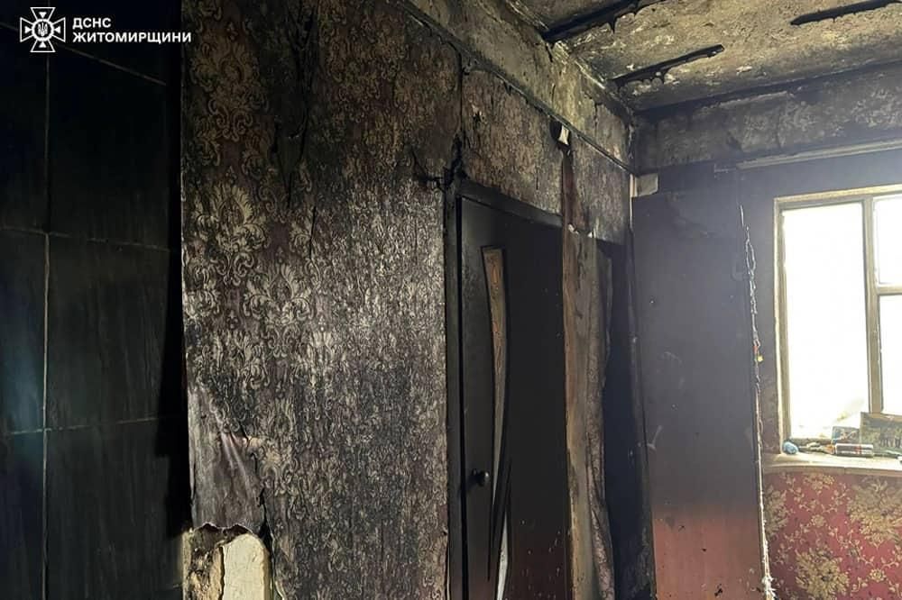 У селі на Овруччині горів приватний будинок