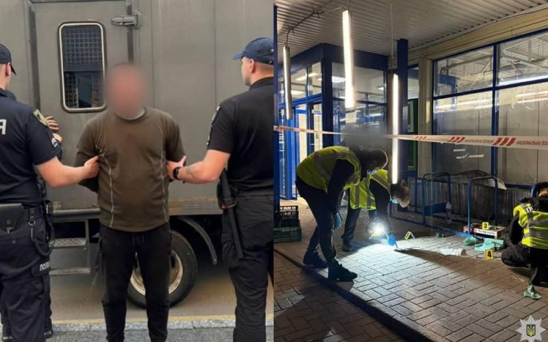 Поліція затримала чоловіка, який кинув гранату у натовп біля супермаркету на Житомирщині