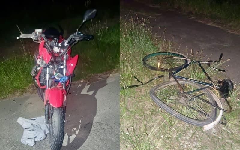 У Малині на перехресті зіштовхнулись мотоцикл та велосипед: троє постраждалих