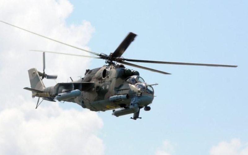 Білоруський гелікоптер збив дрон росіян, що летів в Україну