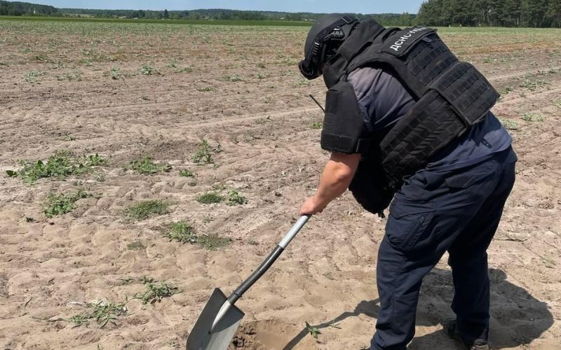 У Коростенському районі знищили вибухівку, що була знайдена у полі