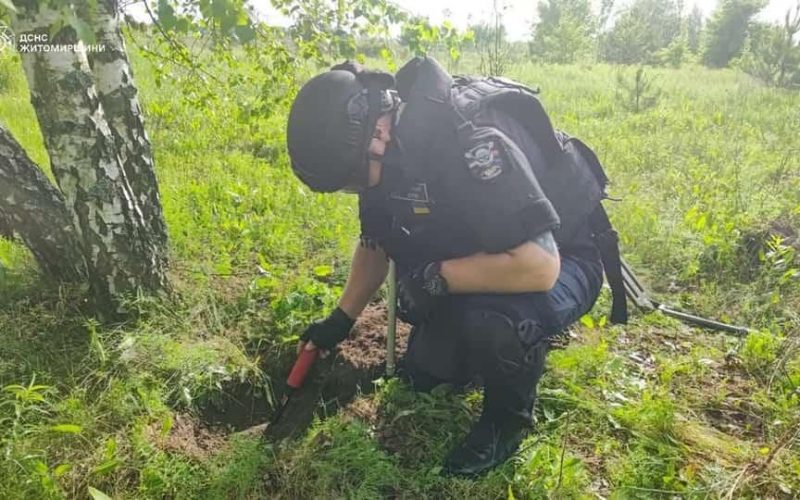У полі неподалік Коростеня виявили артснаряди