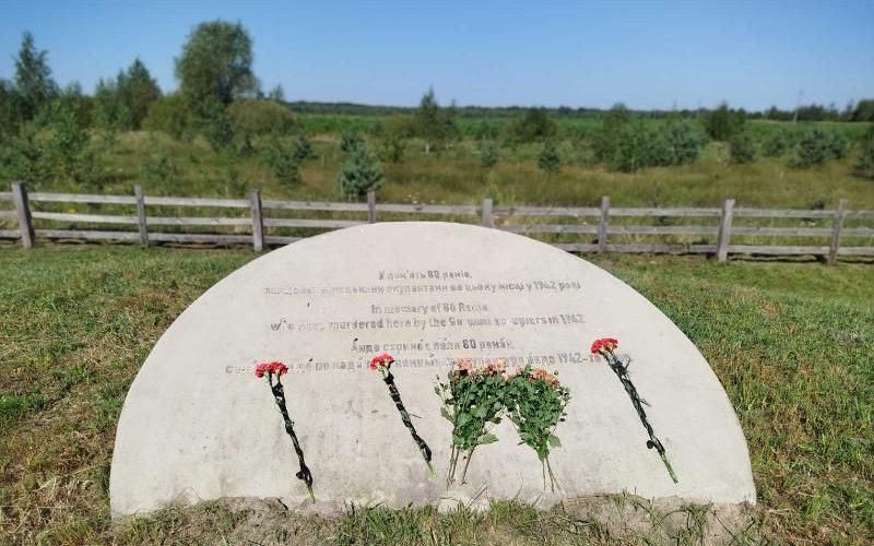 У селі на Овруччині відбулося покладання квітів на місці поховання жертв нацистського режиму