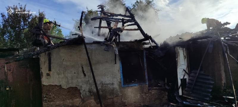У Коростені вогонь знищив господарську будівлю: без травмованих та загиблих