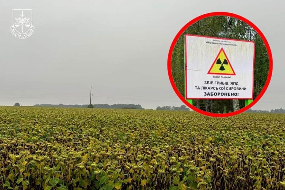 На Житомирщині радіоактивні землі використовували для вирощування сільськогосподарських культур: декільком особам повідомлено про підозру