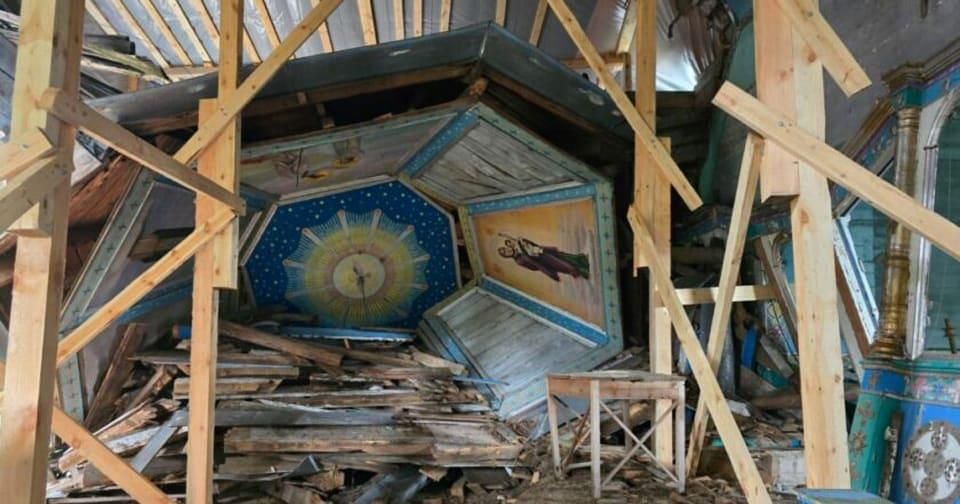 У селі Коростенського району за підтримки ЮНЕСКО консервують зруйнований росіянами храм XIX століття