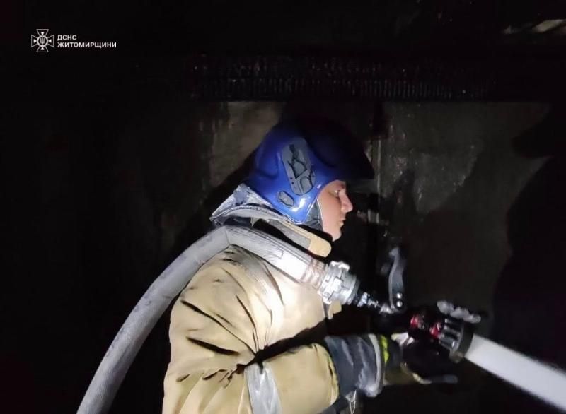 В Овручі 9 вогнеборців ліквідовували пожежу на деревообробному підприємстві
