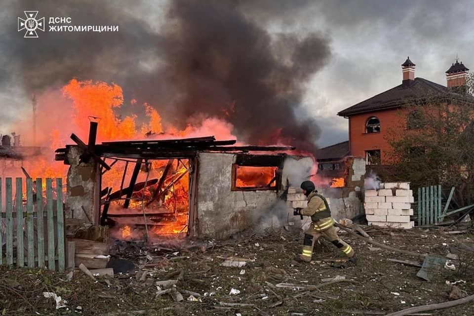У ДСНС розповіли про постраждалих у Житомирському та Бердичівському районах від обстрілів росіян та загиблого чоловіка