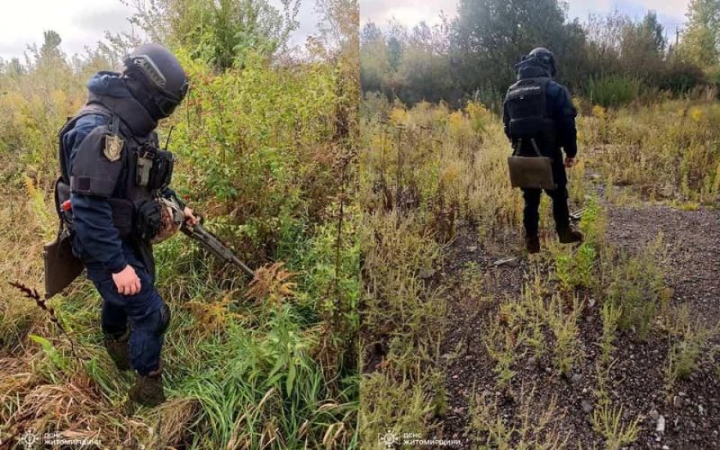 Під час земельних робіт у полі коростенці виявили артилерійські снаряди