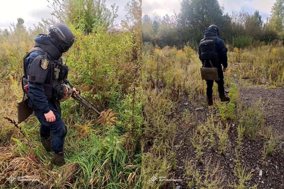 Під час земельних робіт у полі коростенці виявили артилерійські снаряди