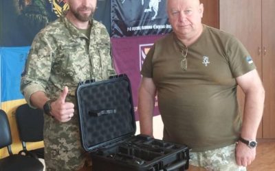 Овруцька громада передала військовим 88-го батальйону квадрокоптер