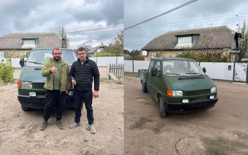 Військовому з Овруччини передали на фронт автотранспорт