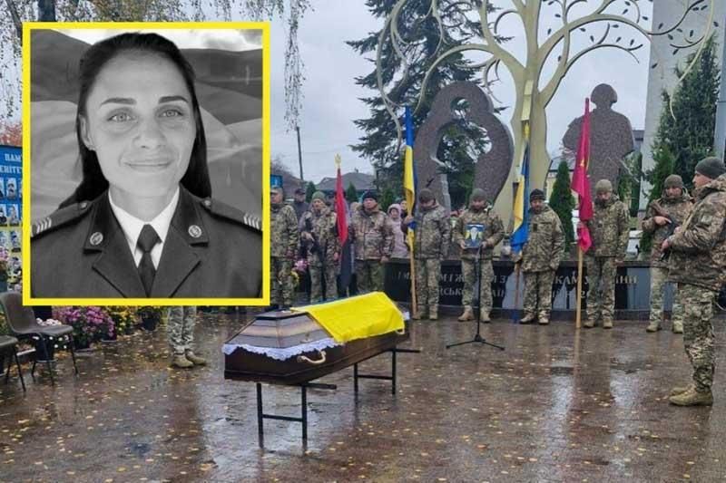 В Овручі попрощалися з прикордонницею, яка загинула під час вибуху на вокзалі
