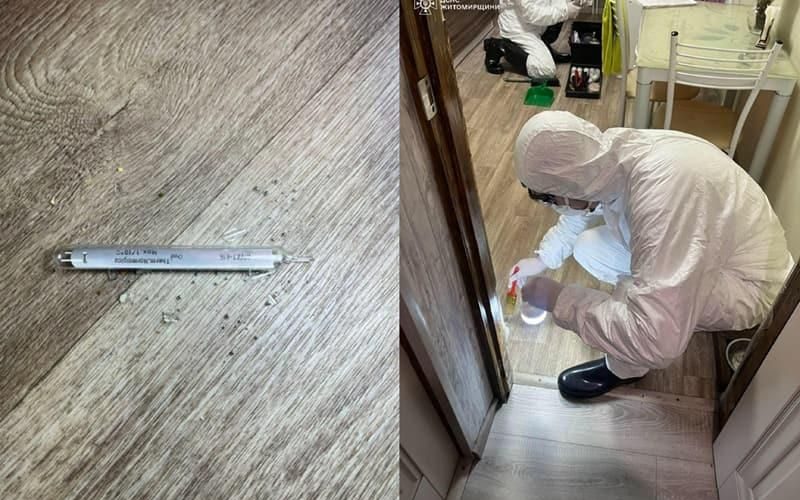 Жителі однієї з багатоповерхівок у Житомирській області викликали рятувальників через ртуть на кухні