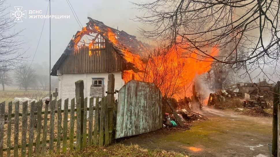 У Коростенському районі в пожежі загинув чоловік