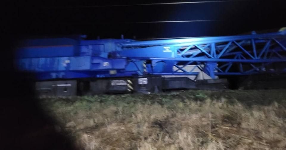 Правоохоронці розслідують обставини сходу поїзда неподалік Коростеня через імовірну атаку БпЛА