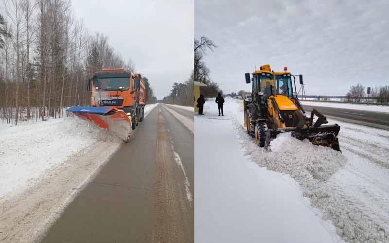 Снігопади припинились: як на Житомирщині відновлюють проїзд на автошляхах