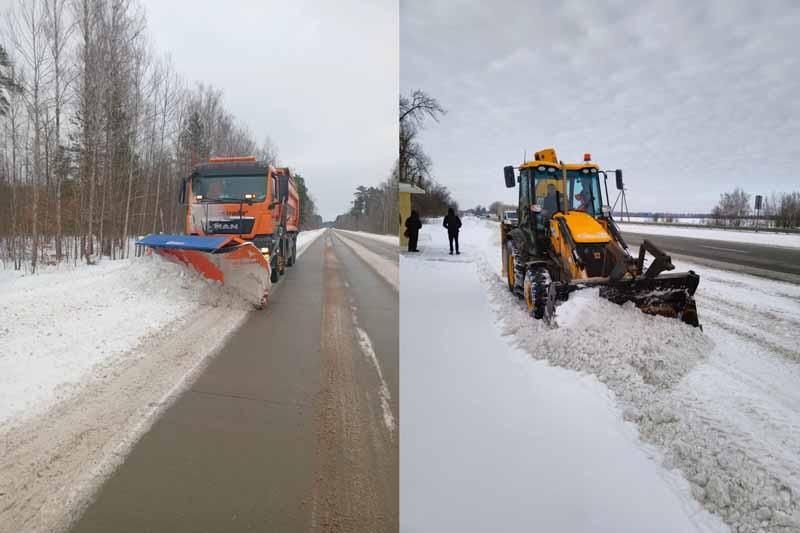 Снігопади припинились: як на Житомирщині відновлюють проїзд на автошляхах