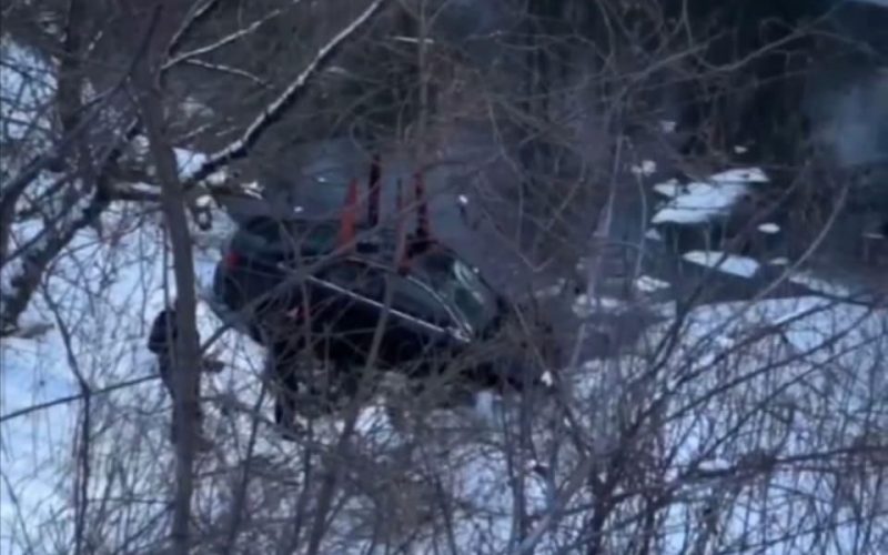 На автодорозі Коростень-Житомир з мосту в річку “злетіла” автівка