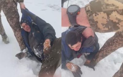 В селі Олевської громади працівники ТЦК силоміць забрали з приватної території чоловіка та тягнули по снігу на очах у дитини