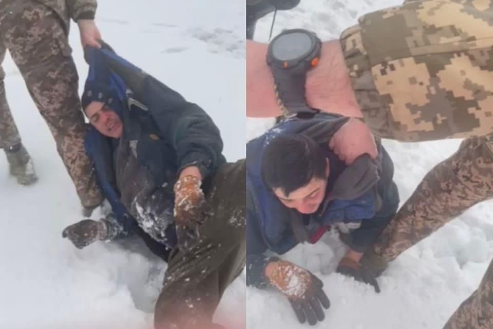 В селі Олевської громади працівники ТЦК силоміць забрали з приватної території чоловіка та тягнули по снігу на очах у дитини