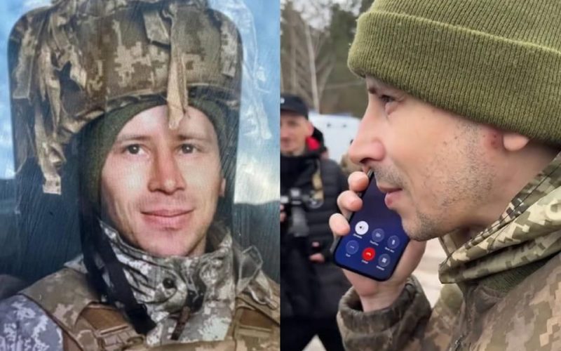 Додому після 2,5 років полону повернувся боєць із Народичів Олександр Кричильський