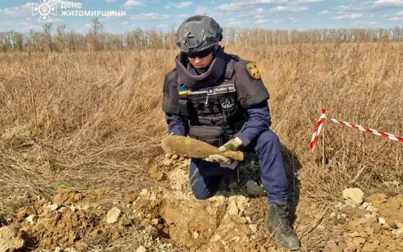 У селі на Малинщині виявили та знешкодили мінометну міну
