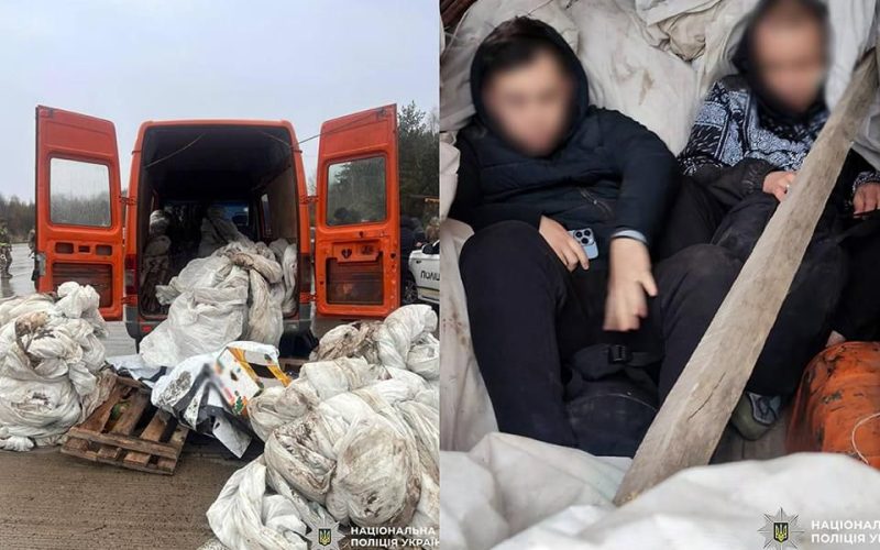 Під шаром будівельного сміття: у Коростенському районі затримали чоловіків, які перевозили “мандрівників” до кордону