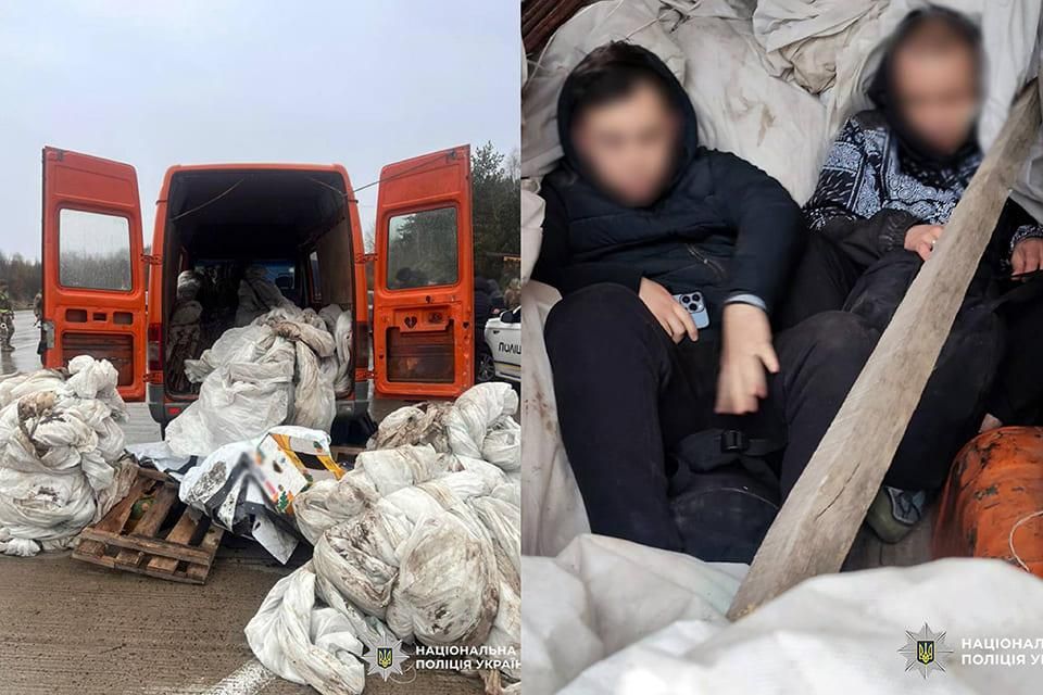 Під шаром будівельного сміття: у Коростенському районі затримали чоловіків, які перевозили “мандрівників” до кордону