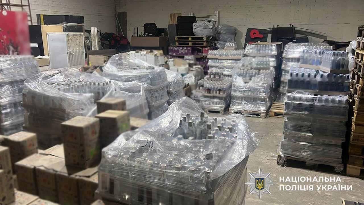 У Житомирській області викрили незаконне виробництво алкоголю: вилучено понад 8 тонн продукції на 1,6 млн грн