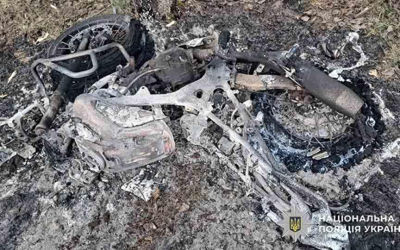 Малинчанин на мотоциклі врізався у дерево: транспорт загорівся, а чоловік загинув