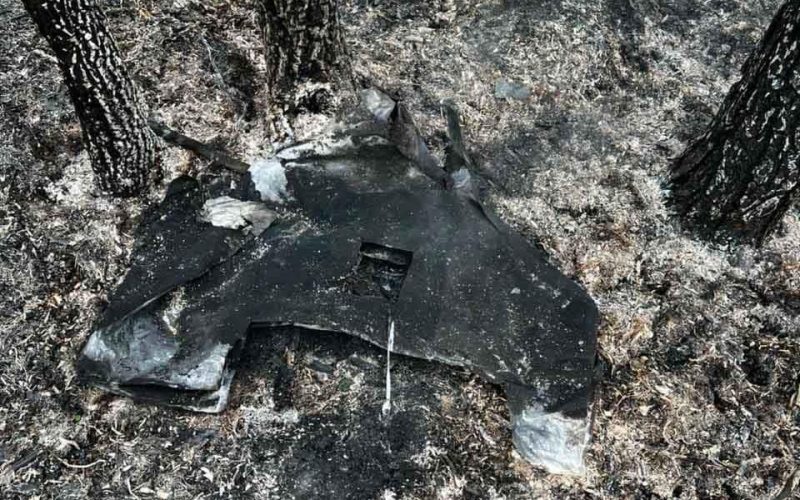 У Словечанському надлісництві після падіння уламків ворожого Шахеда спалахнула пожежа