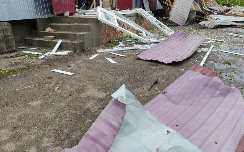 Внаслідок повітряної атаки БпЛА в Олевську зафіксували два влучання