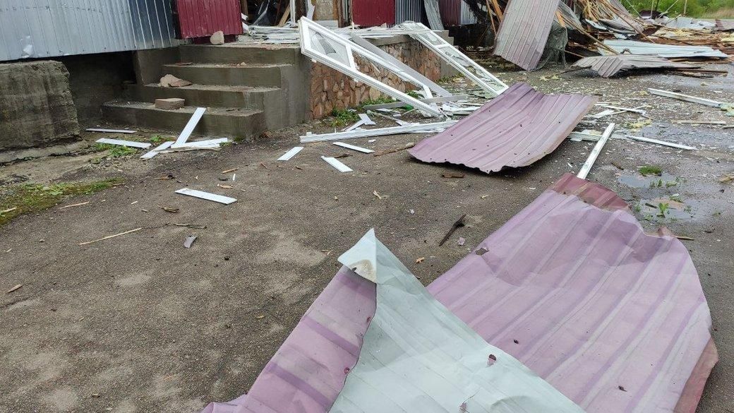 Внаслідок повітряної атаки БпЛА в Олевську зафіксували два влучання